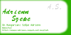 adrienn szepe business card